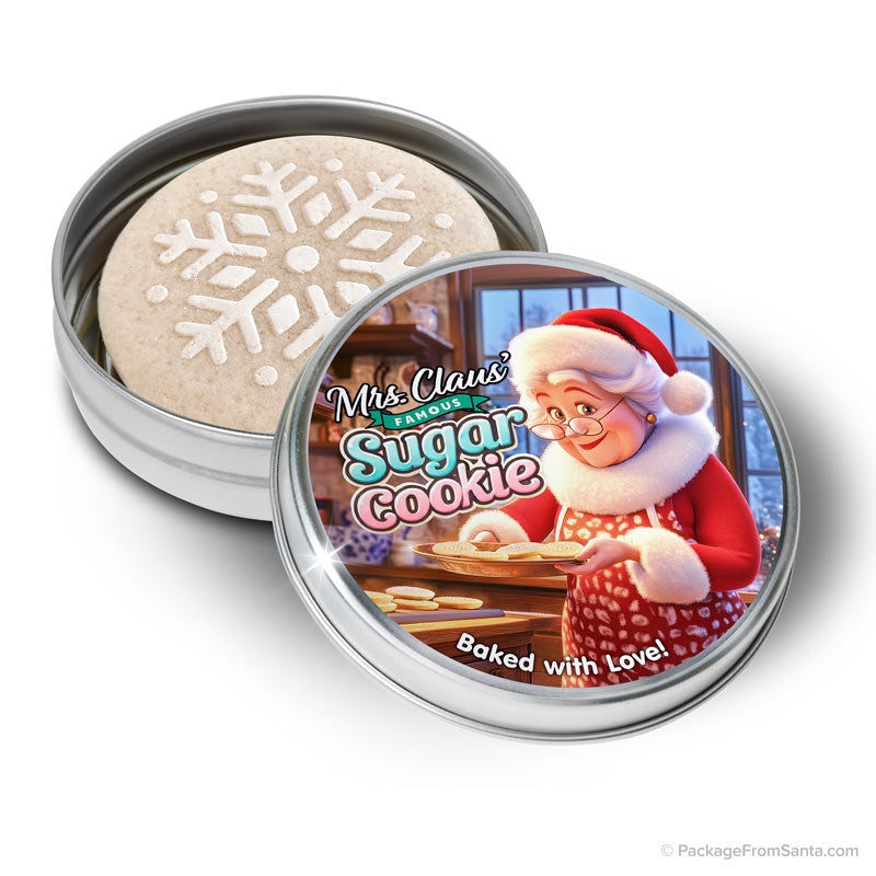 Mrs. Claus' Famous Sugar Cookie in Tin