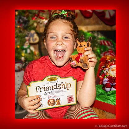 Baby Reindeer Plush w/ Certificate of Friendship