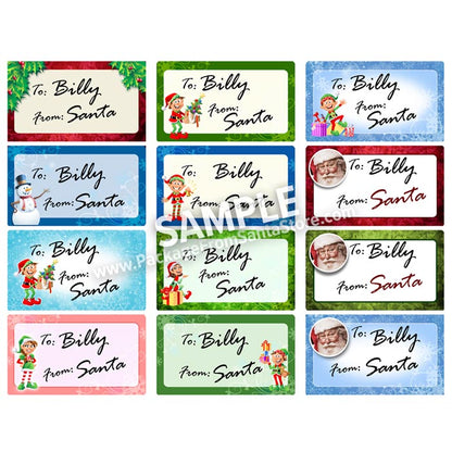 Personalized Gift Tags from Santa