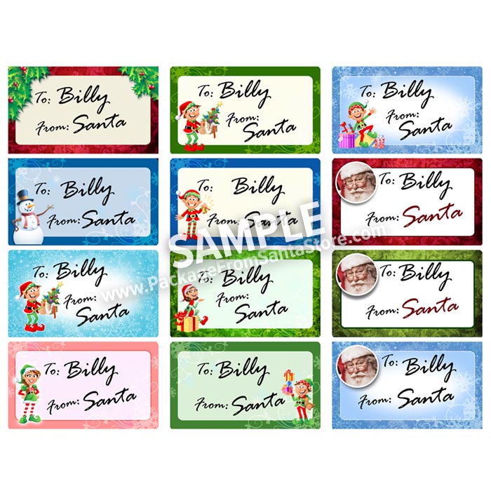 Personalized Gift Tags from Santa