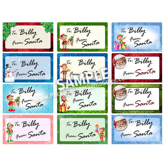 Personalized Gift Tags from Santa