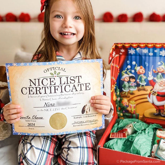 Personalized Nice List Certificate w/ Seal